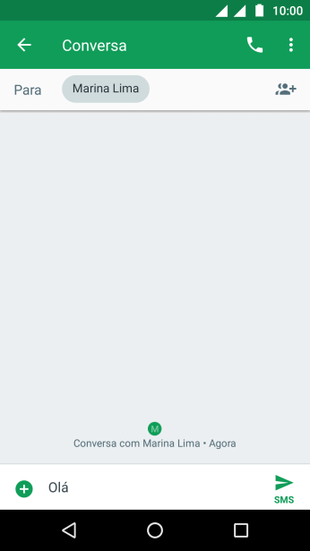 Pressione o ícone de anexo. Pressione o ícone de anexo.
