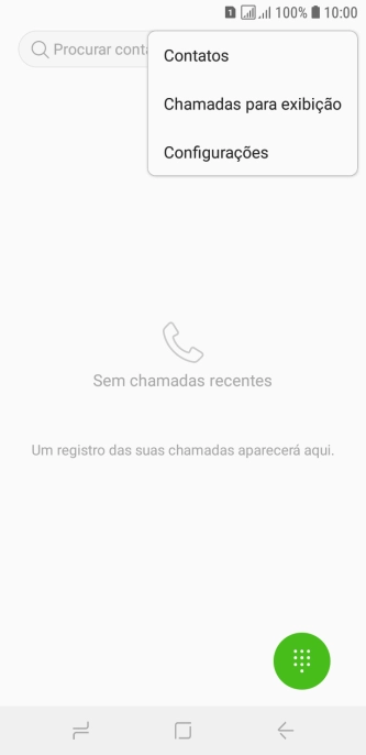 Pressione Configurações. Pressione Configurações.