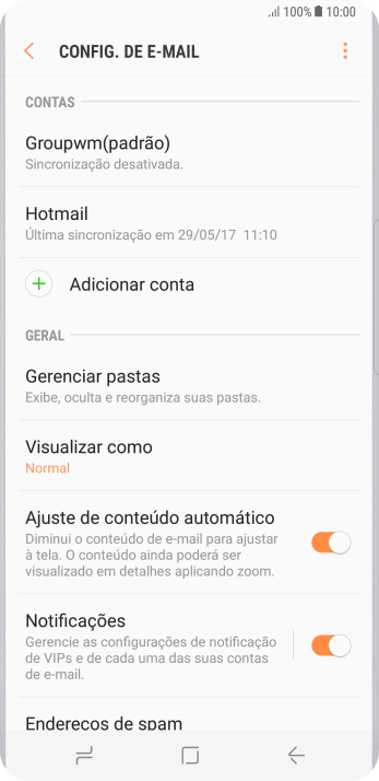 Pressione Notificações. Pressione Notificações.