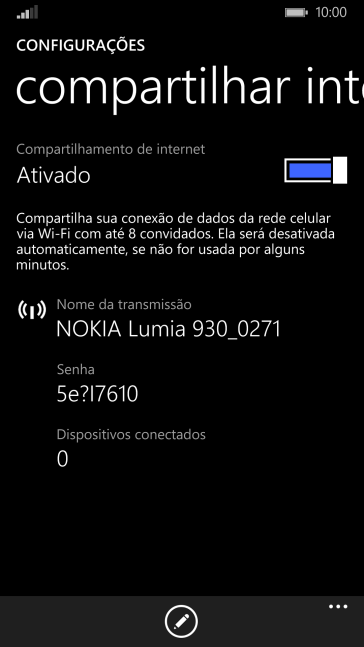 Pressione o ícone de configurações. Pressione o ícone de configurações.
