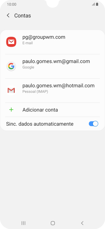 Pressione o indicador ao lado de Pressione o indicador ao lado de