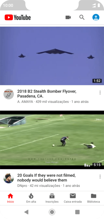 Pressione o ícone de fazer upload. Pressione o ícone de fazer upload.