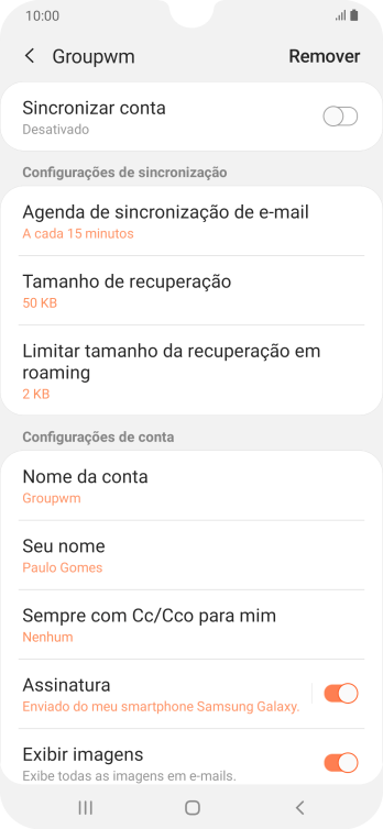 Pressione o indicador ao lado de Pressione o indicador ao lado de