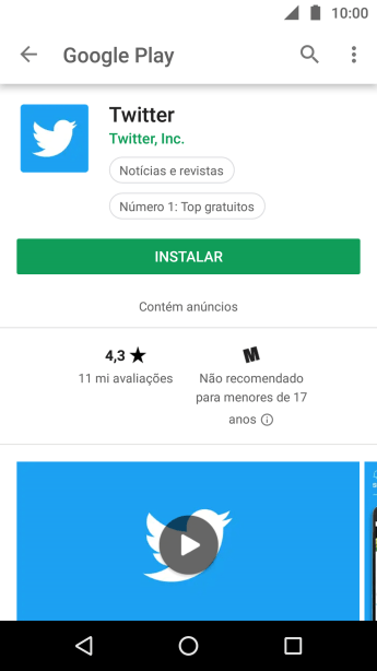 Pressione INSTALAR, e siga as indicações da tela para instalar o app. Pressione INSTALAR, e siga as indicações da tela para instalar o app.