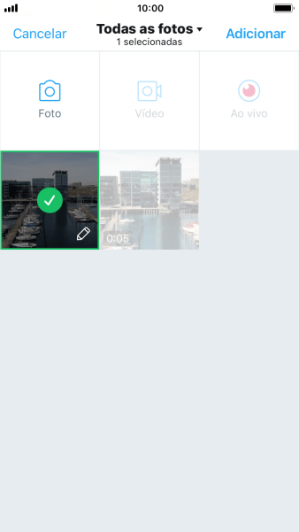 Pressione Adicionar. Pressione Adicionar.