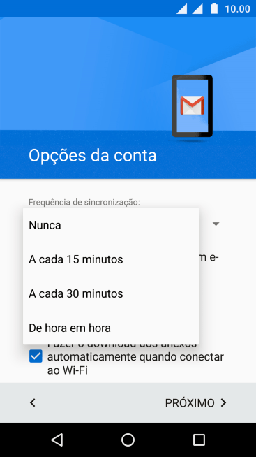 Pressione a configuração desejada. Pressione a configuração desejada.
