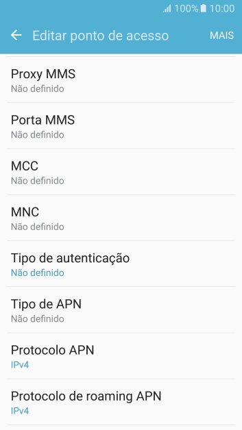 Pressione Proxy MMS. Pressione Proxy MMS.