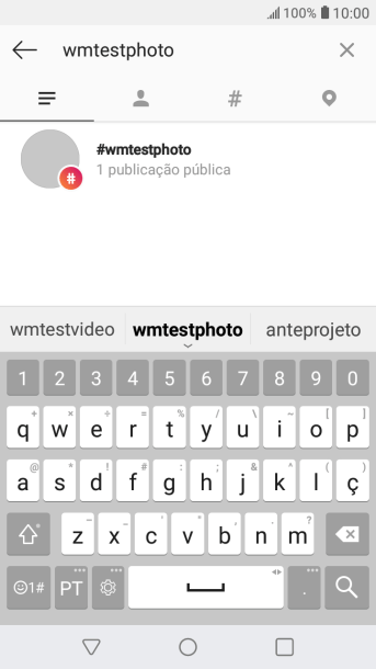 Pressione o hashtag desejado. Pressione o hashtag desejado.