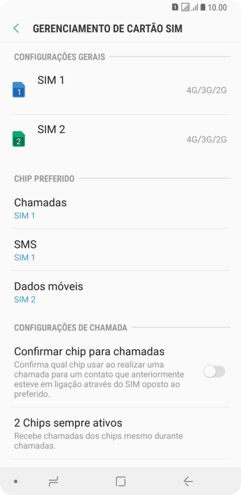 Pressione o chip desejado. Pressione o chip desejado.