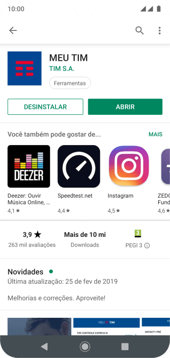 Pressione a tecla de início para finalizar e voltar à tela inicial. Pressione a tecla de início para finalizar e voltar à tela inicial.