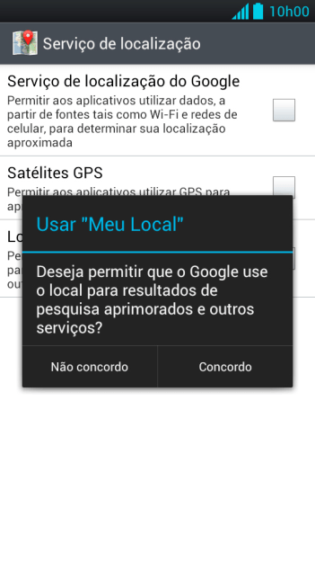 Se você quiser ativar a função, deve pressionar Concordo. Se você quiser ativar a função, deve pressionar Concordo.