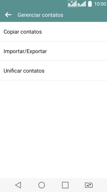 Pressione Importar/Exportar. Pressione Importar/Exportar.