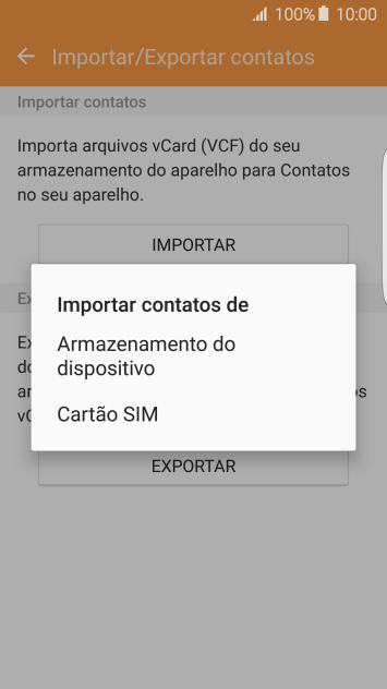 Pressione Cartão SIM. Pressione Cartão SIM.
