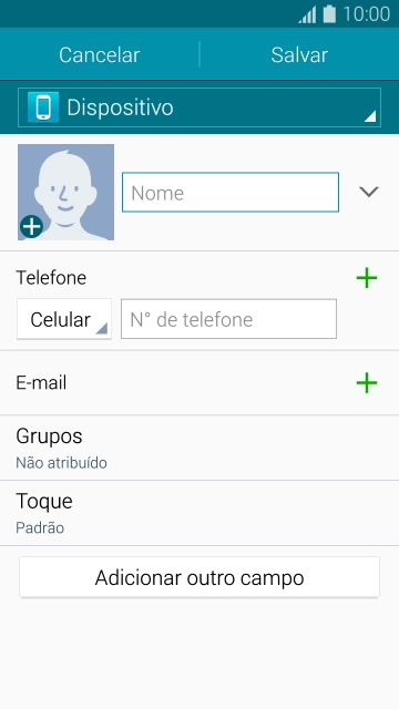 Pressione o ícone de foto. Pressione o ícone de foto.