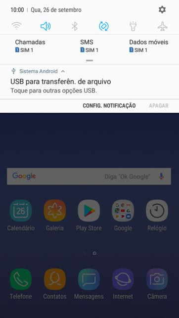 Pressione Toque para outras opções USB.. Pressione Toque para outras opções USB..