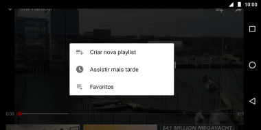 Pressione a lista de reprodução desejada. Pressione a lista de reprodução desejada.