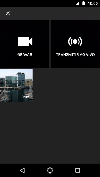 Pressione o vídeo desejado. Pressione o vídeo desejado.