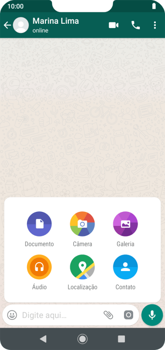 Pressione Galeria, e navegue até a pasta desejada. Pressione Galeria, e navegue até a pasta desejada.