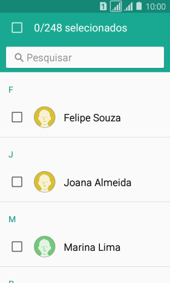 Pressione selecionados. Pressione selecionados.