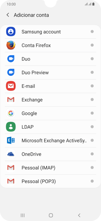Pressione E-mail. Pressione E-mail.