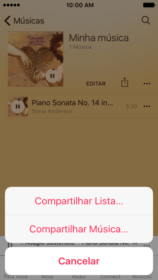 Pressione Compartilhar Música.... Pressione Compartilhar Música....