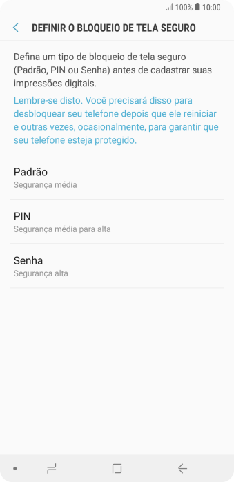 Pressione o código de bloqueio desejado, e siga as instruções da tela para criar um código extra. Pressione o código de bloqueio desejado, e siga as instruções da tela para criar um código extra.
