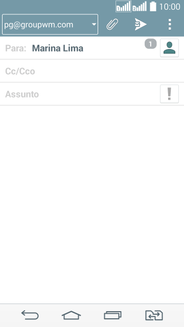 Pressione Assunto, e digite o assunto desejado. Pressione Assunto, e digite o assunto desejado.