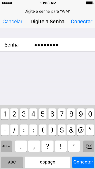 Pressione Conectar. Pressione Conectar.