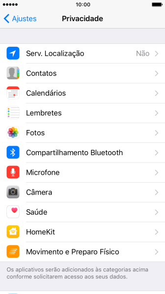 Pressione Serv. Localização. Pressione Serv. Localização.