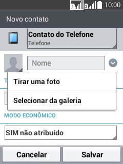 Pressione Selecionar da galeria, e navegue até a pasta desejada. Pressione Selecionar da galeria, e navegue até a pasta desejada.