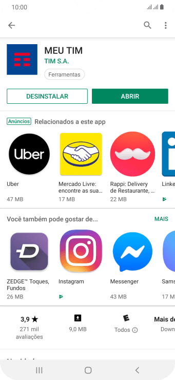 Pressione a tecla de início para finalizar e voltar à tela inicial. Pressione a tecla de início para finalizar e voltar à tela inicial.