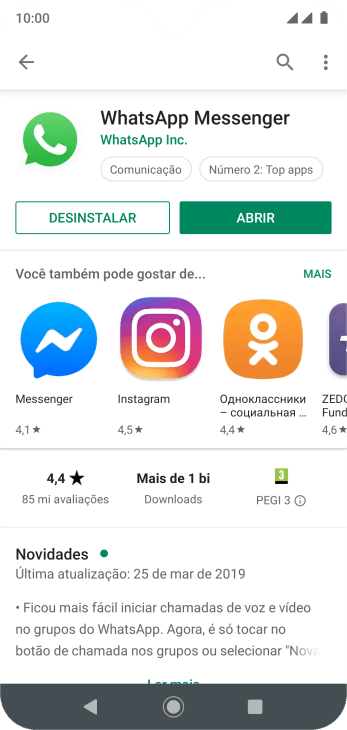 Pressione a tecla de início para finalizar e voltar à tela inicial. Pressione a tecla de início para finalizar e voltar à tela inicial.