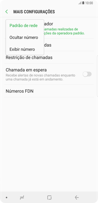 Pressione Exibir número para ativar a identificação do seu número. Pressione Exibir número para ativar a identificação do seu número.