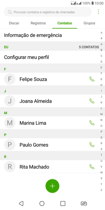 Pressione o ícone de menu. Pressione o ícone de menu.
