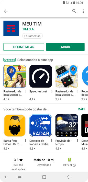 Pressione a tecla de início para finalizar e voltar à tela inicial. Pressione a tecla de início para finalizar e voltar à tela inicial.