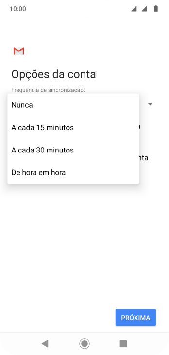 Pressione a configuração desejada. Pressione a configuração desejada.