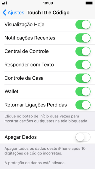 Pressione o indicador ao lado de Pressione o indicador ao lado de