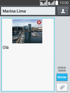 Pressione Enviar, quando você terminar de digitar sua MMS. Pressione Enviar, quando você terminar de digitar sua MMS.