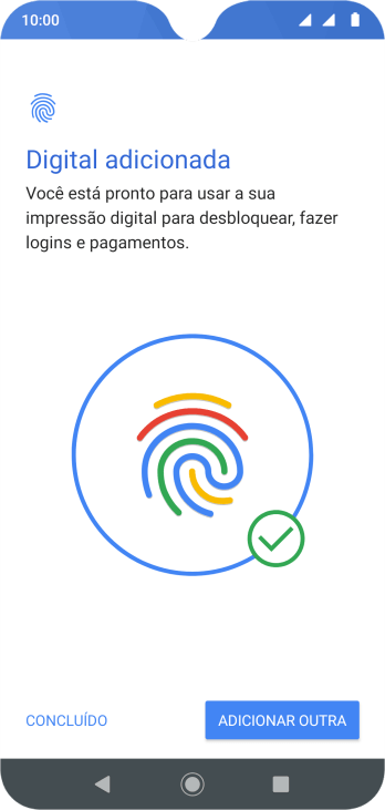 Pressione CONCLUÍDO. Pressione CONCLUÍDO.