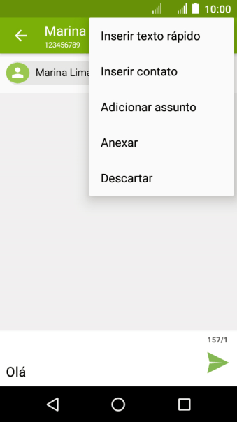 Pressione Anexar, e navegue até a pasta desejada. Pressione Anexar, e navegue até a pasta desejada.