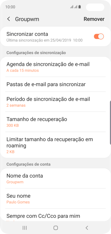 Pressione o indicador ao lado de Pressione o indicador ao lado de