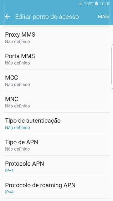 Pressione Proxy MMS. Pressione Proxy MMS.