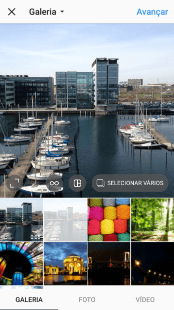Pressione GALERIA, e navegue até a foto ou vídeo desejado. Pressione GALERIA, e navegue até a foto ou vídeo desejado.