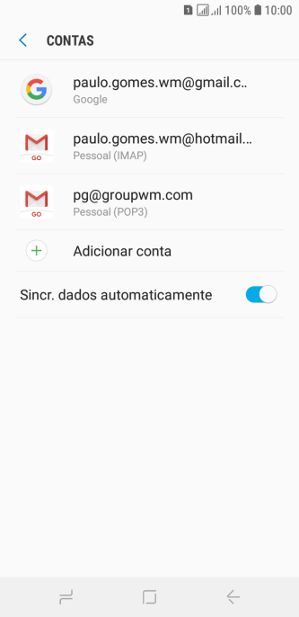 Pressione o indicador ao lado de Pressione o indicador ao lado de