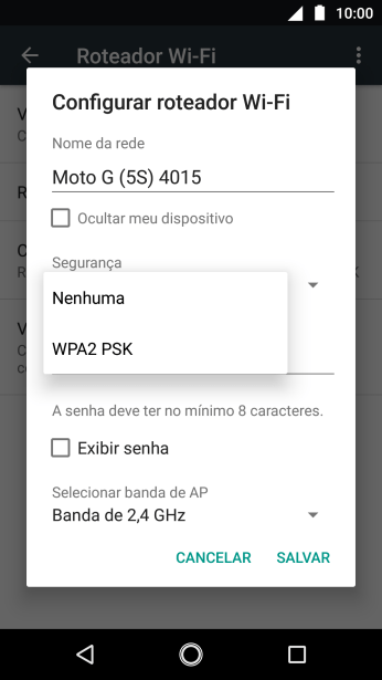 Pressione WPA2 PSK para proteger seu Roteador Wi-Fi com uma senha. Pressione WPA2 PSK para proteger seu Roteador Wi-Fi com uma senha.