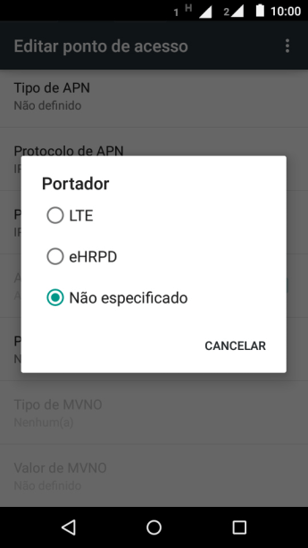 Pressione Não especificado. Pressione Não especificado.