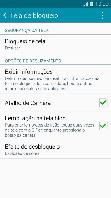 Pressione Bloqueio de tela. Pressione Bloqueio de tela.