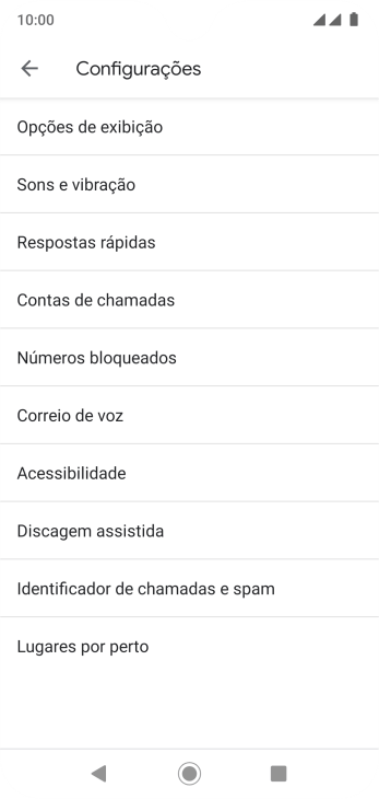 Pressione Contas de chamadas. Pressione Contas de chamadas.