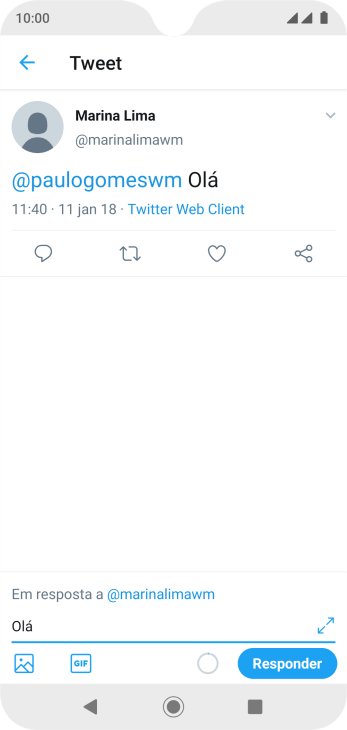 Pressione Responder. Pressione Responder.