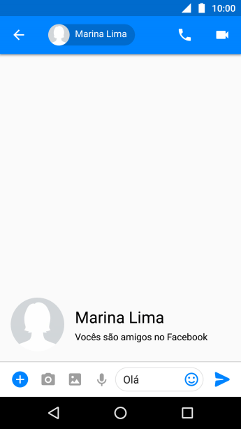 Pressione o ícone de enviar. Pressione o ícone de enviar.